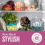 Ello Duraglass 3.4 Cup Meal Prep Sets 10Pc, 5 Pack Set- Glass Food Storage Container with Silicone Sleeve and Airtight BPA-Free Plastic Lids, Dishwasher, Microwave, and Freezer Safe, Evening Orchard