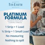 Tru Earth Platinum - Heavy Duty Laundry Detergent Sheets - Up to 128 Loads (64 Count), Fresh Linen Scent - Ultra-Concentrated Formula - Eco-Friendly Laundry Sheets