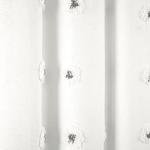 Lush Decor Boho Circle Tufted Yarn Dyed Eco-Friendly Recycled Cotton Shower Curtain, 72" x 72", Gray