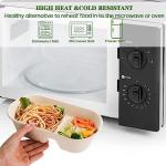 Yesland 50 Pcs Compostable Take Out Food Containers with Lid, 33 oz Bagasse to Go Container 2 Compartment Rectangular Disposable Paper Bowl, Meal Prep Food Container for Salad Leftovers