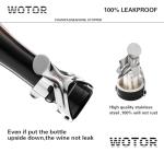 WOTOR Champagne&Wine Bottle Stoppers Stainless Steel with Food Grade Silicone, Leak Proof Keep Fresh Reusable Saver, Cork Suitable for Wine, Champagne, Cava, Prosecco and Sparkling (12 Pack Silver）
