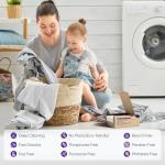 Lavender Laundry Detergent Sheets Travel Eco-friendly 300 Loads Fisroa Clothes Washing Detergent Sheets Plastic-Free Washer Strips Liquidless Laundry Strips Tablet