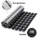 BEMISO Shower Mat Non Slip Bathtub Mat with Suction Cups and Drain Holes 27.5 x15.7 Inch Bath Mat for Tub & Shower.Easy Dry,Easy to Cut,Eco-Friendly