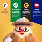 JOLLY CHEF Compostable Heavy Duty Plates 9 Inch [300 Pack] Eco-Friendly Disposable Natural Paper Plates Bagasse Biodegradable Bulk for Party Dinner Sugarcane Fibers Thanksgiving Day (Brown)