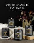 AOOVOO Scented Candles for Men - 4 Pack Candles for Home Scented, 36oz Soy Wax, 200 Hour Burn Time, Men Candle Set, Sandalwood Oud/Mahogany Teakwood/Smoke Vanilla/Jasmine Candle Set A