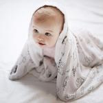 DreamShip Baby Blanket | 4-Layer Breathable Muslin | Hypoallergenic 100% Rayon | Baby Receiving Blankets | Perfect Shower Gift | Pre-Washed | for Newborns & Toddlers | 47x47 inch
