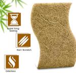 MMG Prime Natural Kitchen Sponge –24-Pack Biodegradable Sponges for Dishes –Compostable Dish Washing Scrubbers – Eco Friendly Non-Scratch Cellulose & Coconut Husk Scrubber Sponges for Cleaning