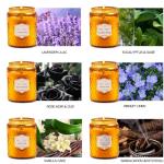 6 Pack Natural Soy Wax Jar Candles for Home Scented, 33 oz 240 Hour Long Lasting Aromatherapy Fall Candles Gifts for Women Birthday | Thanksgiving Day Christmas | Amber Candles|