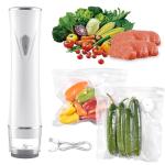 Vacuum Sealer for Food, with 15 Reusable Vacuum Bags, Handheld Vacuum Sealer with Auto-Stop、Detachable Filter and Visible Water Tank, Seal Meal Saver