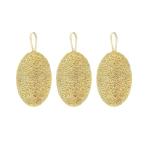 3 Pack Natural Loofah Kitchen Sponge, Eco Friendly Compostable Dish Wash Sponges, Dishwashing Sponges, Loofah Pack for Kitchen, Bathroom Cleaning