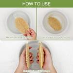 3 Pack Natural Loofah Kitchen Sponge, Eco Friendly Compostable Dish Wash Sponges, Dishwashing Sponges, Loofah Pack for Kitchen, Bathroom Cleaning