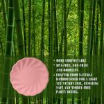 Macaron Color Sturdy Disposable Petal Plates 9 Inch - 18 Count Biodegradable Plant Fiber Tableware - Elegant Dinner Plates for Wedding, Birthday Party, Baby Shower, Holiday Feast & Celebration