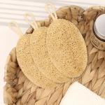 3 Pack Natural Loofah Kitchen Sponge, Eco Friendly Compostable Dish Wash Sponges, Dishwashing Sponges, Loofah Pack for Kitchen, Bathroom Cleaning