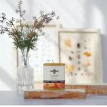 Big Dipper Wax Works 100% Pure Beeswax Pillar Candle, Medium 3" x 3.5", 60-Hour Burn, Handcrafted Honey Aroma, Clean Soot-Free Flame, Eco-Friendly Cotton Wick for Home Décor, Meditation & Relaxation