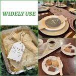 ANTETOK Disposable Wooden Cutlery Set - 200 Pack Wooden Compostable Utensils,Biodegradable and Earth Friendly, 6.3 Inch Length(100 Forks,100 Spoons)