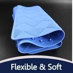 SafeLand- Non-Slip Bath, Shower, Tub Mat, TPR Material, Eco-Friendly, Non-PVC, Machine Washable, No Odor, with Powerful Gripping Suction Cups, Diamond (16"x28" White)