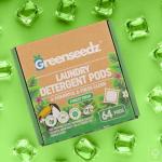 Laundry Detergent Pods, 64 Count, Fresh Scent, Eco Friendly, Biodegradable, HE Compatible, Powerful Stain & Odor Removal, Skin Friendly