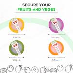 Avocado Saver and Onion Storage - Avocado Keeper Tomato Saver 4-Piece Set Silicone Food Storage Containers & Lemon Garlic Potatoes Saver - Reusable Fruit and Vegetable Storage Containers for Fridge