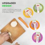 Avocado Saver and Onion Storage - Avocado Keeper Tomato Saver 4-Piece Set Silicone Food Storage Containers & Lemon Garlic Potatoes Saver - Reusable Fruit and Vegetable Storage Containers for Fridge