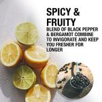 men-ü mens shower gel BLACK PEPPER & BERGAMOT 16.9oz - LASTS UP TO 6 MONTHS. shower gel men w/ ultra-concentrate formula, longer lasting & high performance. Vegan & eco-friendly mens body wash 16.9oz