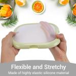 Winb Lunch Saver & Avocado Saver & Onion Storage, 8 inch Reusable Fruit, Veggie and Food Savers - Ideal for Avocados, Tomatoes, Sandwich, Garlic, Onions, and More (Macaron color)