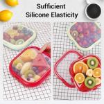 Winb Lunch Saver & Avocado Saver & Onion Storage, 8 inch Reusable Fruit, Veggie and Food Savers - Ideal for Avocados, Tomatoes, Sandwich, Garlic, Onions, and More (Macaron color)