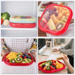 Winb Lunch Saver & Avocado Saver & Onion Storage, 8 inch Reusable Fruit, Veggie and Food Savers - Ideal for Avocados, Tomatoes, Sandwich, Garlic, Onions, and More (Macaron color)