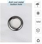 meioro Shower Curtain Eco-Friendly Waterproof Bathroom Curtains Ocean Theme Semi Translucent Shower Curtain Liners with Rustproof Grommets(Starfish and Seashells, 70'' x 70'')