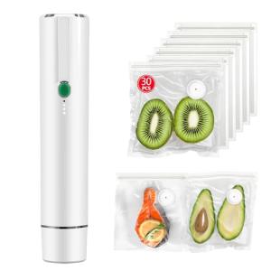 Vixino Vacuum Sealer, vacuum sealer for food, handheld vacuum sealer(Vacuum Sealers+ 30 reusable vacuum seal bags)