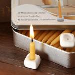 Meditation Beeswax Candles 40Pcs, 20 Minute Mini Candles Set, 2.6 Inch Small Bees Wax Taper Candles - Smokeless, Dripless and Non-Toxic for Home, Women Gifts, Yoga