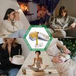 Meditation Beeswax Candles 40Pcs, 20 Minute Mini Candles Set, 2.6 Inch Small Bees Wax Taper Candles - Smokeless, Dripless and Non-Toxic for Home, Women Gifts, Yoga