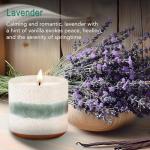 Hyggelight - The Growing Candle, Lavender Scented, 8.5oz Ceramic Pot, Single Wick Aromatherapy Candles, 100% Soy for Women and Men, Edith