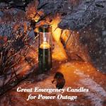 15-Hour Natural Pure Beeswax Candles for Candle Lanterns, Long Lasting Burning Candles Bulk for Camping, Emergency, Survival Emergency Preparedness (10)