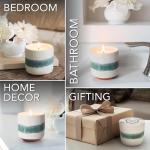 Hyggelight - The Growing Candle, Lavender Scented, 8.5oz Ceramic Pot, Single Wick Aromatherapy Candles, 100% Soy for Women and Men, Edith