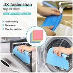 Jekayla Swedish Dishcloth Cellulose Sponge Cloths, Eco-Friendly Reusable Cleaning Cloths for Kitchen, 12 Pack of Absorbent Dish Washing Paper Towel(12 Dishcloths - White)