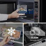 Bentgo Prep - 20-Piece 3-Compartment Reusable Meal Prep Containers with Lids, PFAS & BPA Free Materials, Durable, Microwave, Freezer, & Dishwasher Safe To Go Food Storage (Rosette Glitter)