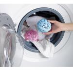 Laundry Balls Set, Eco-Friendly Super Washing Machine Laundry Ball, All Natural Washer Ball Laundry Detergent Alternative, Household Can Be Reused 2000 Washings(2pcs Balls, Pink,Blue)