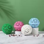 Laundry Balls Set, Eco-Friendly Super Washing Machine Laundry Ball, All Natural Washer Ball Laundry Detergent Alternative, Household Can Be Reused 2000 Washings(2pcs Balls, Pink,Blue)