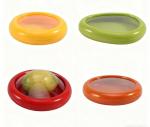 4PCS Silicone Food Storage Containers With Lids- Anti-Oxidation Avocado Saver & Onion/Lemon/Garlic,Tomato Keeper, Reusable Fresh Pods for Fridge Freezer, Fruit Vegetable Storage BoxesDishwasher Safe