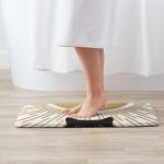 PPZCXWP Flannel Bath Mat - Non-Slip Quick-Dry Bathroom Rug with Stylish Prints, Eco-Friendly Absorbent Floor Mat for Shower, Poolside(Vibrant Designs, 20X31.5Inch)