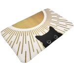 PPZCXWP Flannel Bath Mat - Non-Slip Quick-Dry Bathroom Rug with Stylish Prints, Eco-Friendly Absorbent Floor Mat for Shower, Poolside(Vibrant Designs, 20X31.5Inch)