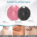 Silicone Body Scrubber,Exfoliating Body Scrubbers for use in Shower,Silicone Body Brush for Showering and Anti-Slippery Handles for All Skin Types,Eco Friendly Shower Scrubber for Body (Baby Blue)