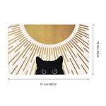 PPZCXWP Flannel Bath Mat - Non-Slip Quick-Dry Bathroom Rug with Stylish Prints, Eco-Friendly Absorbent Floor Mat for Shower, Poolside(Vibrant Designs, 20X31.5Inch)