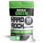 Rockin' Green Hard Rock Laundry Detergent for Hard Water (90 Loads), Plant based, Natural Laundry Detergent Powder, Biodegradable Odor Fighter, Safe for Sensitive Skin, 45 oz (Unscented)