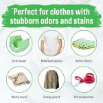 Rockin' Green Hard Rock Laundry Detergent for Hard Water (90 Loads), Plant based, Natural Laundry Detergent Powder, Biodegradable Odor Fighter, Safe for Sensitive Skin, 45 oz (Unscented)