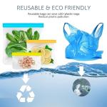 Reusable Gallon Freezer Bags, 10 Pack Dishwasher Safe Silicone Food Snack Storage Bags with 3 Sizes for Marinate Meats, Sandwich, Lunch, Cereal, Back to School Supplies