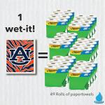 Wet-It! Auburn University- 3 Pack Swedish Dishcloths- Reusable Kitchen Towels for Dishwashing and Home Cleaning- Eco-Friendly Alternative to Paper Towels and Wipes- Machine Washable and Dryer Safe