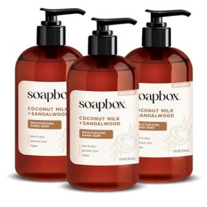 Coconut Milk & Sandalwood Eco Hand Soap Trio