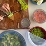 Stasher Premium Reusable Silicone Stretch Lids Variety 4-Pack, Clear, 9", 6.5", 4.5", 2.5", Airtight Seal, Food Container Covers, BPA Free, Leak-free, Dishwasher Safe, Microwave Safe, Eco-Friendly