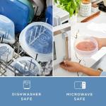 Stasher Premium Reusable Silicone Stretch Lids Variety 4-Pack, Clear, 9", 6.5", 4.5", 2.5", Airtight Seal, Food Container Covers, BPA Free, Leak-free, Dishwasher Safe, Microwave Safe, Eco-Friendly